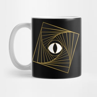 All Seeing Eye Black Mug